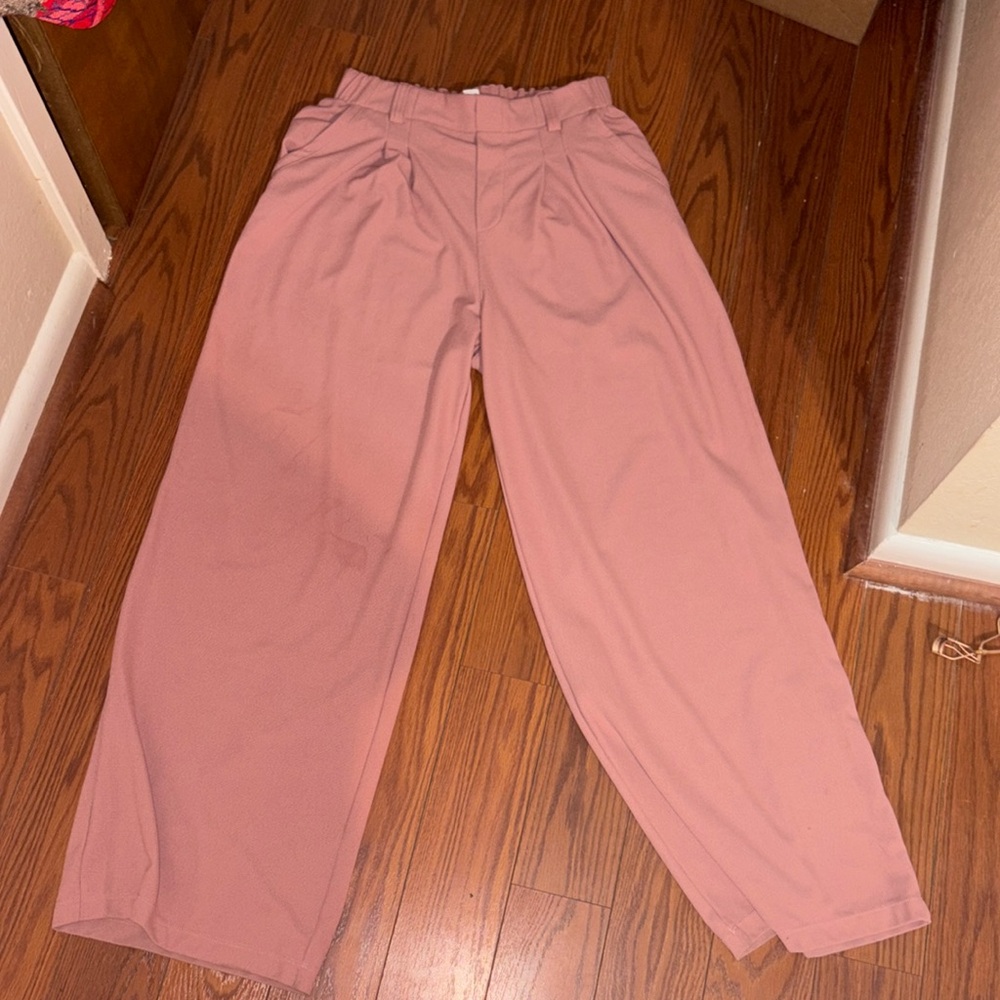 Pink work pants